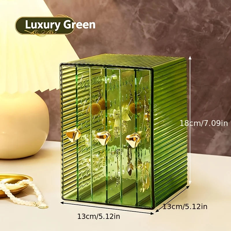 Acrylic Earrings Necklace Display Holder Black Clear Stand Drawer Jewelry Storage Organizer Rack Shelf Household Large Capacity